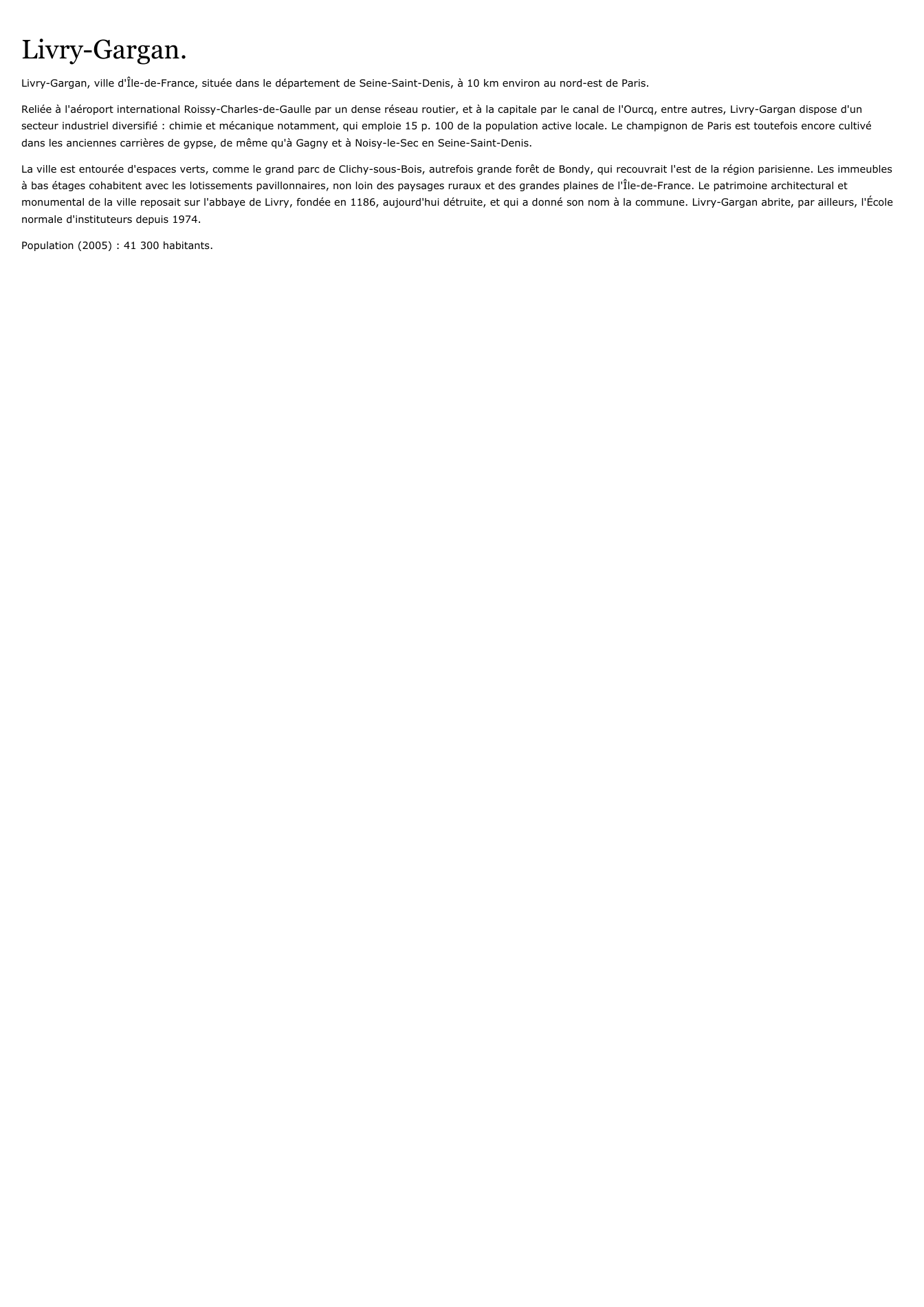 Prévisualisation du document Livry-Gargan.