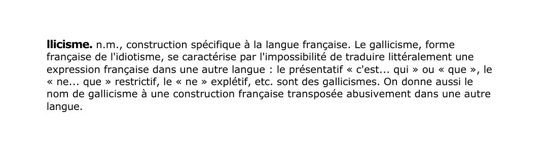 Prévisualisation du document llicisme.