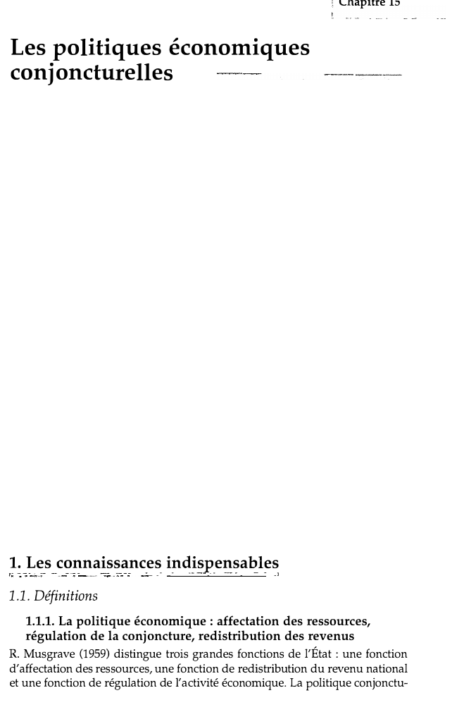 Prévisualisation du document , Lnapure 1:,

Les politiques économiques
conjoncturelles

1. Les--_connaissances
r-----_----- __
p

______

-_

_-

indispensables
_-

---

_- -...
