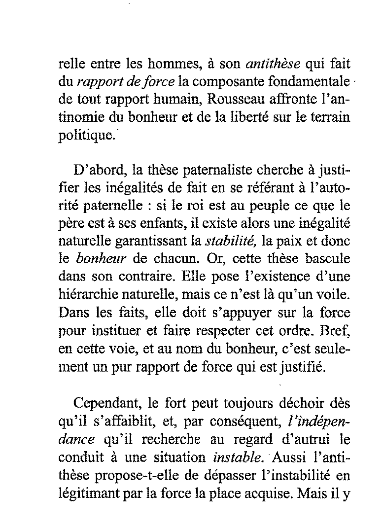Prévisualisation du document L'obéissance à la loi qu'on s'est prescrite est liberté. [ ] Rousseau, Jean-Jacques. Commentez cette citation.