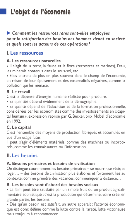 Prévisualisation du document ■

L'objet de l'économie

► Comment les ressources rares sont-elles employées
pour la satisfaction des besoins des hommes vivant en...