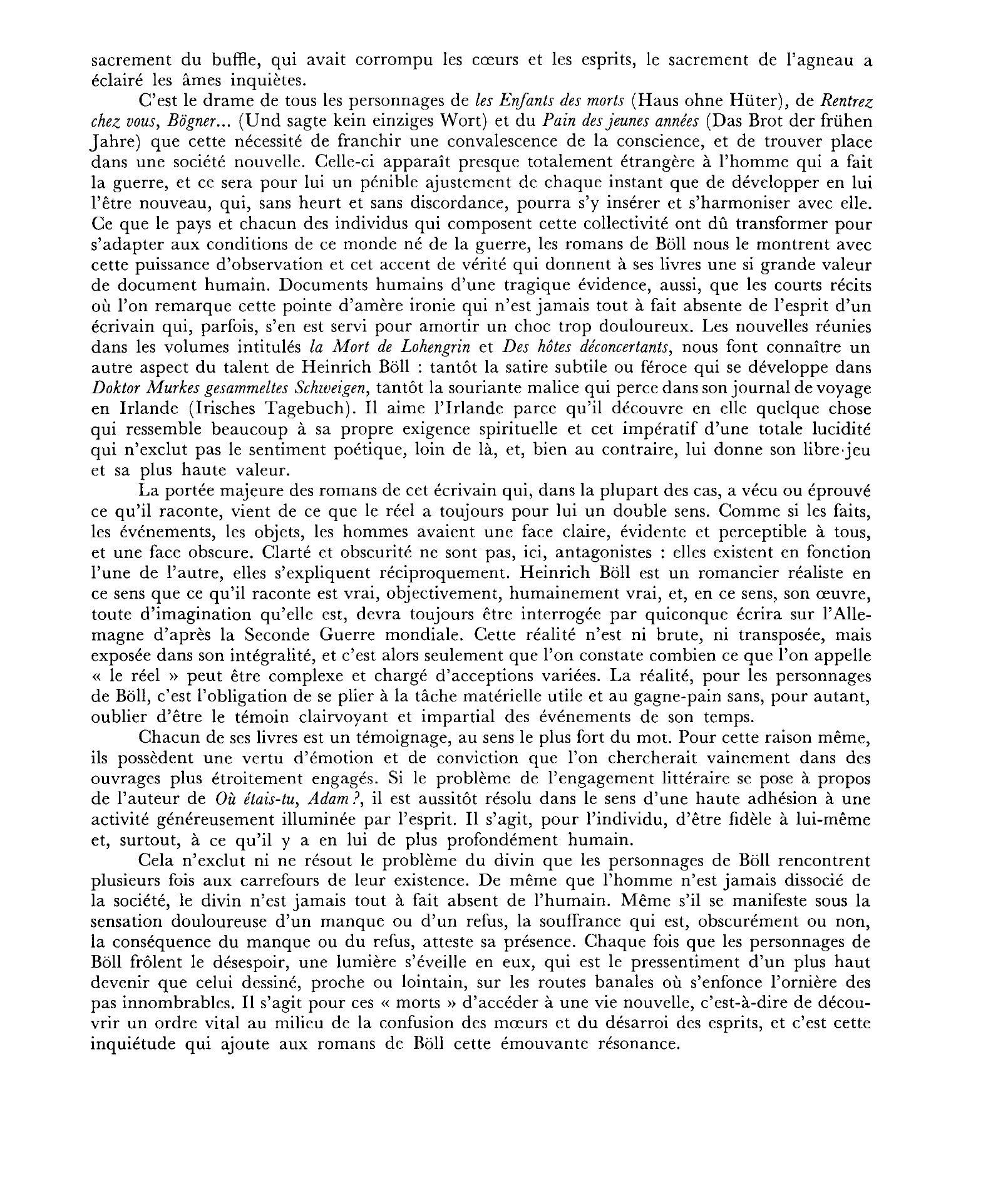 Prévisualisation du document L'oeuvre de Böll