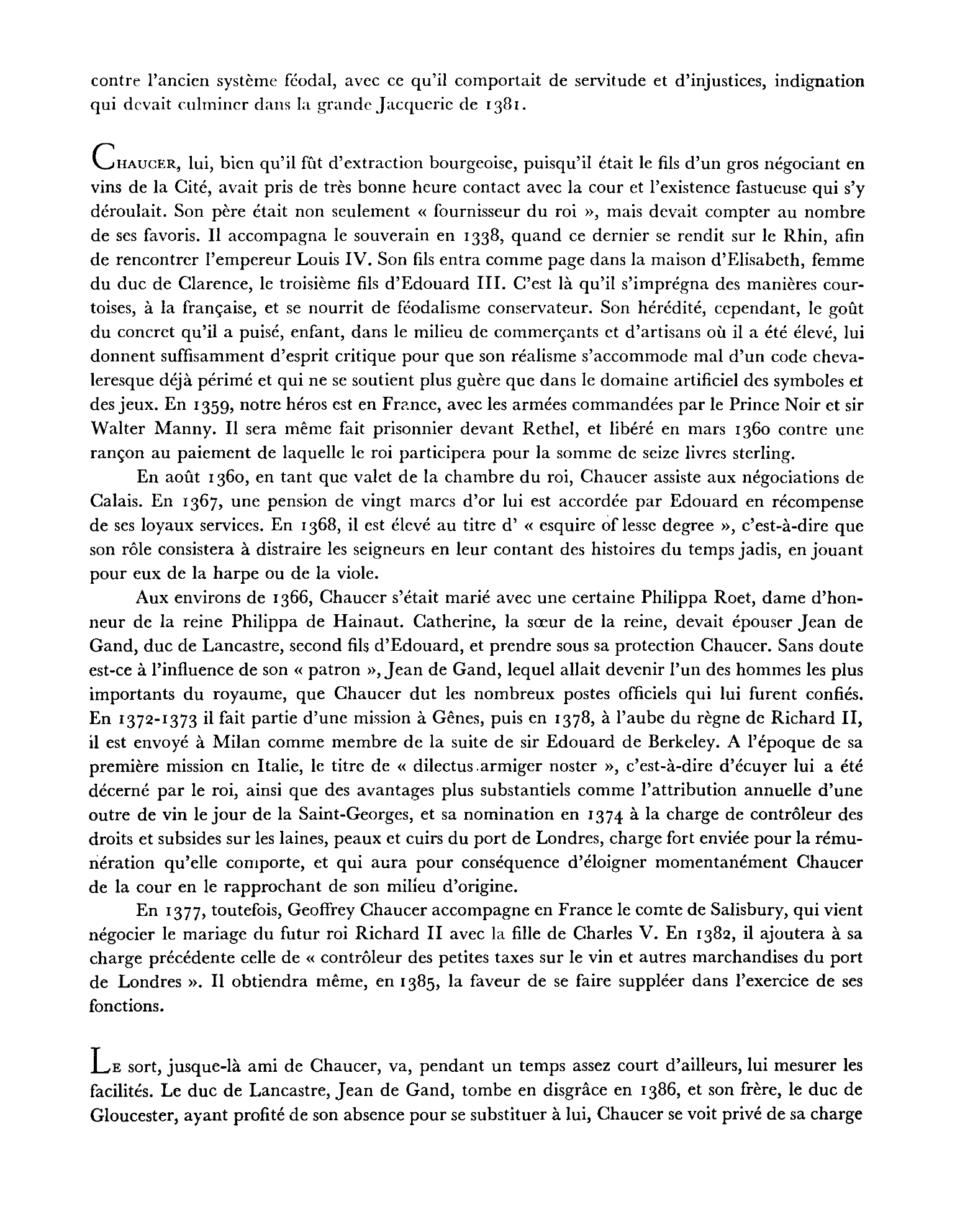 Prévisualisation du document L'oeuvre de Chaucer