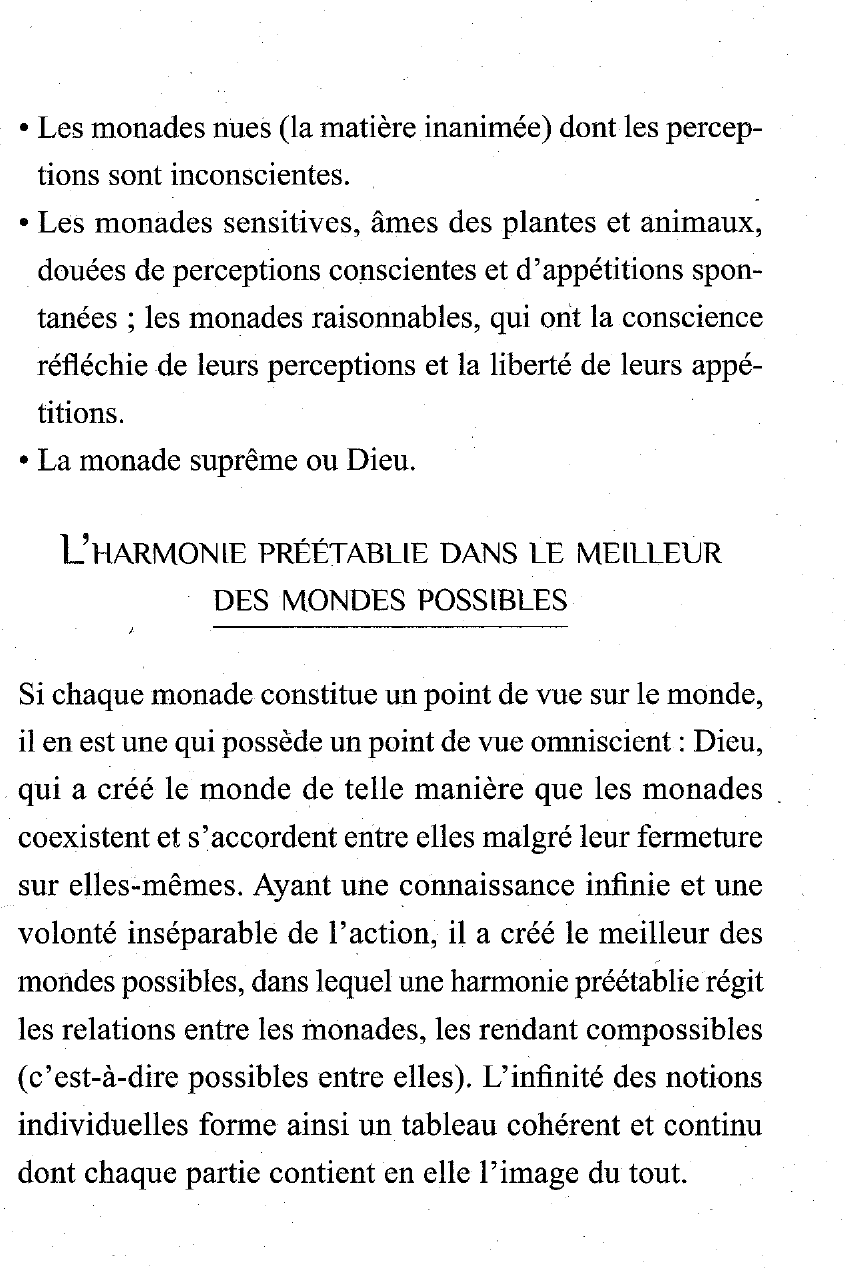 Prévisualisation du document L'oeuvre de Leibniz