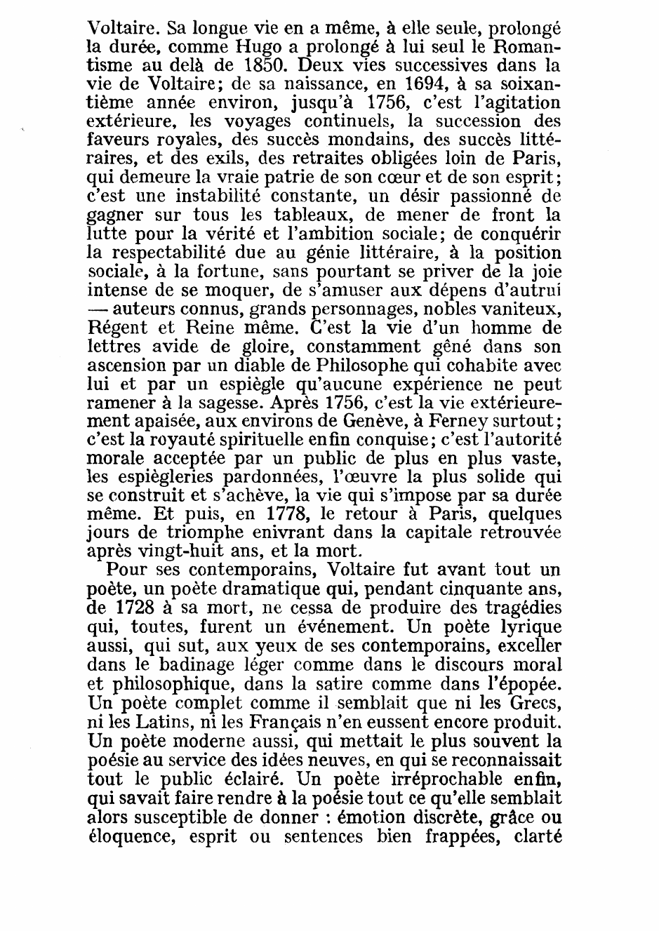 Prévisualisation du document L'oeuvre de Voltaire