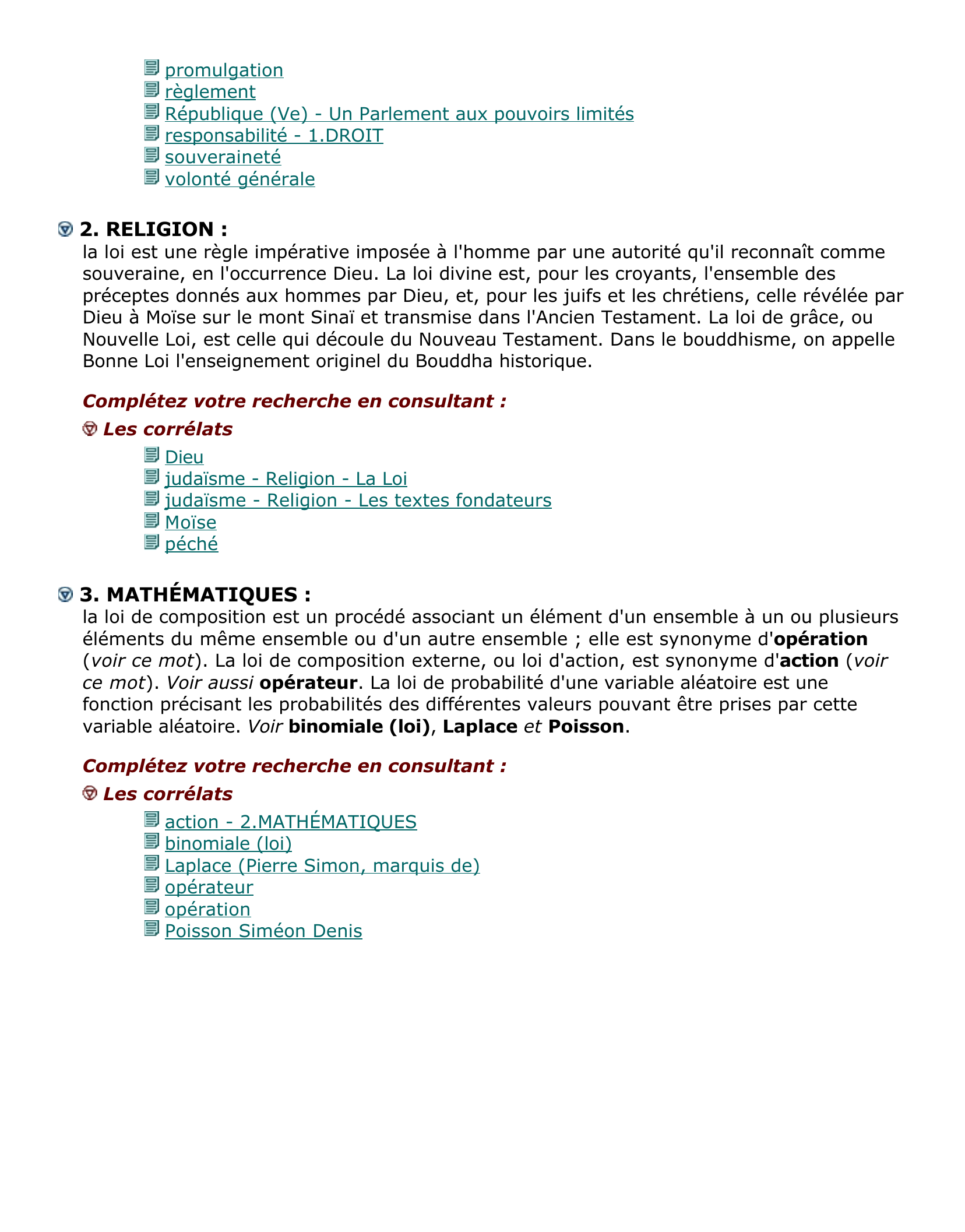 Prévisualisation du document loi. n.f., proposition qui énonce un rapport constant et universel