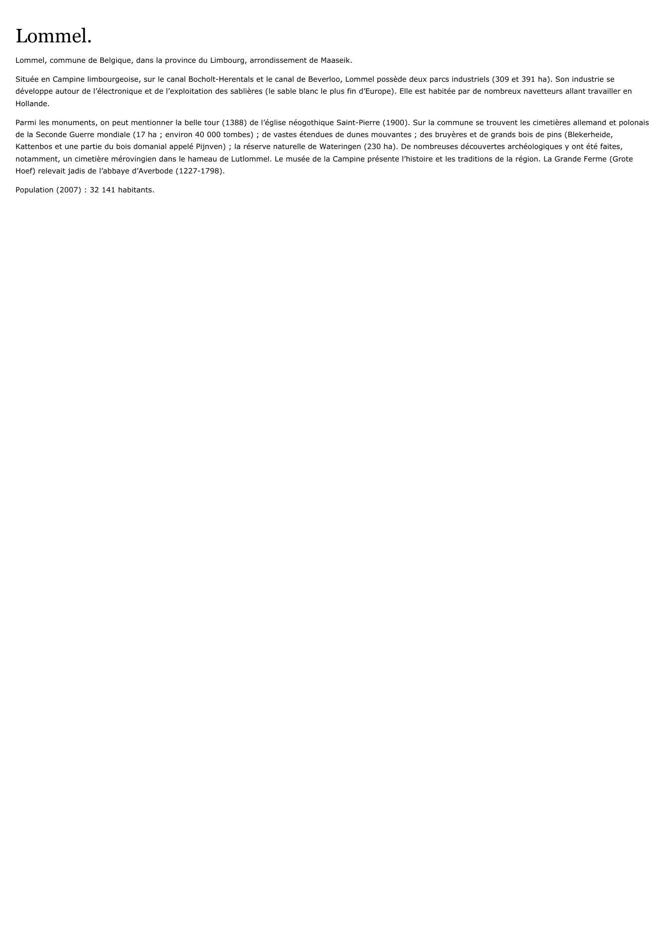 Prévisualisation du document Lommel.