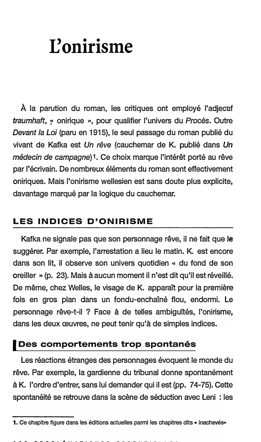 Prévisualisation du document L'onirisme dans Le Procès de Kafka et d'Orson Welles