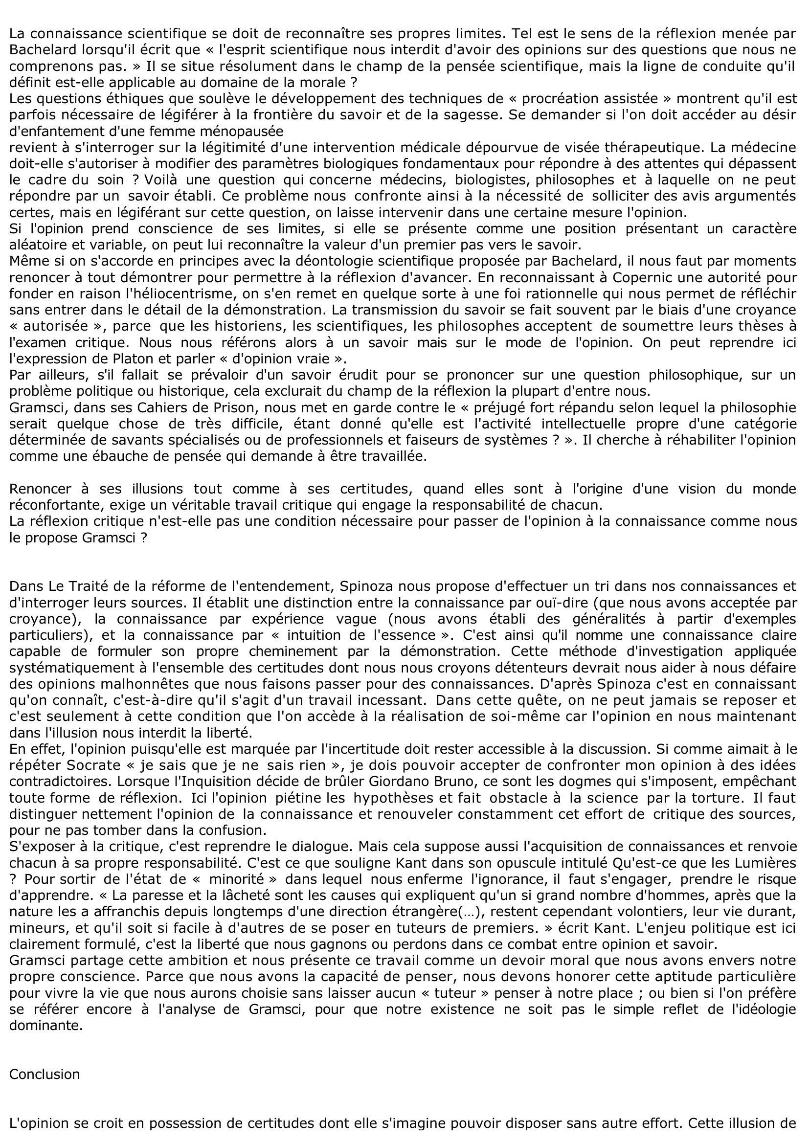 Prévisualisation du document L'opinion peut-elle être considérée comme un degré du savoir 	?