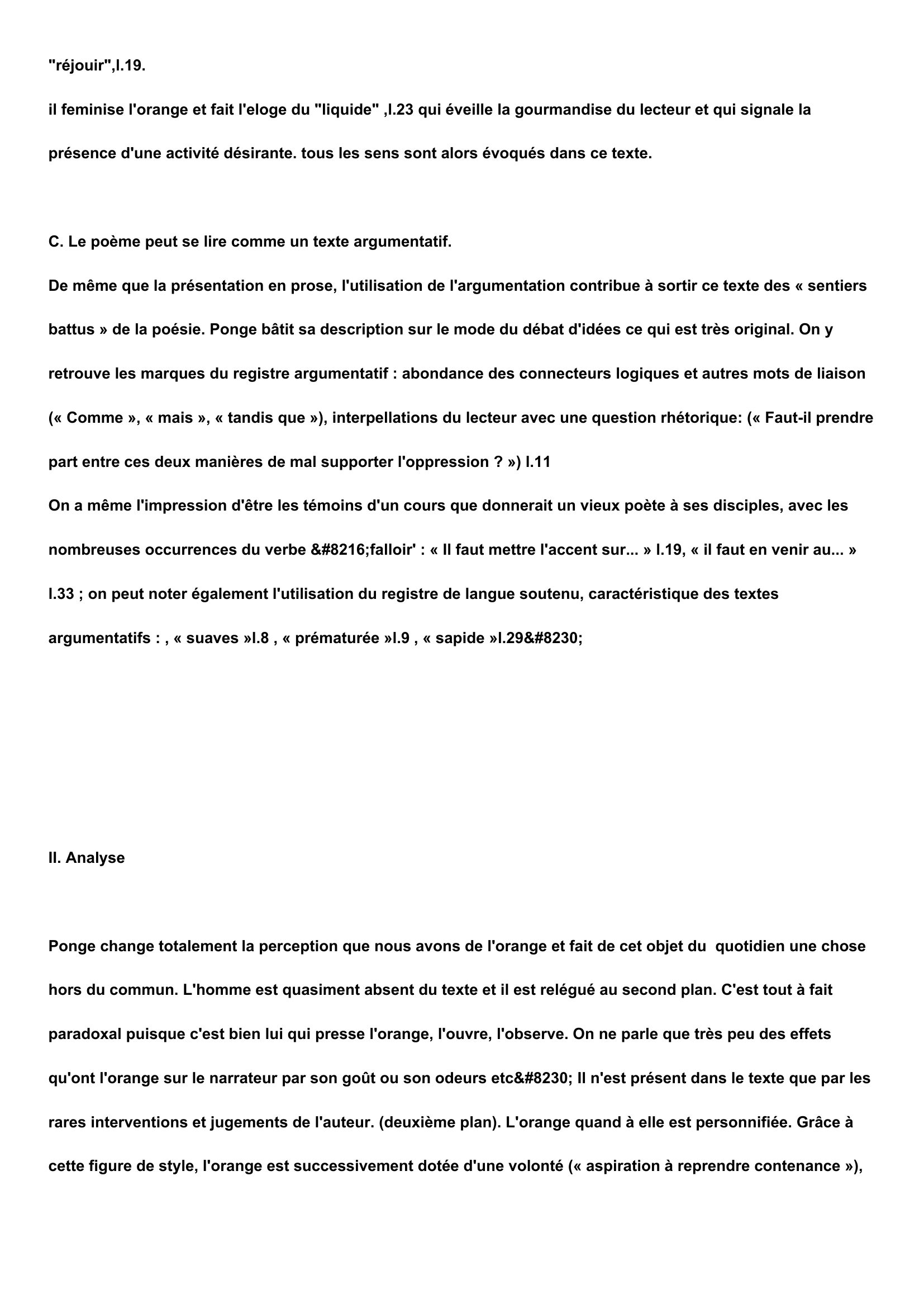 Prévisualisation du document L'orange- Francis Ponge, commentaire de texte