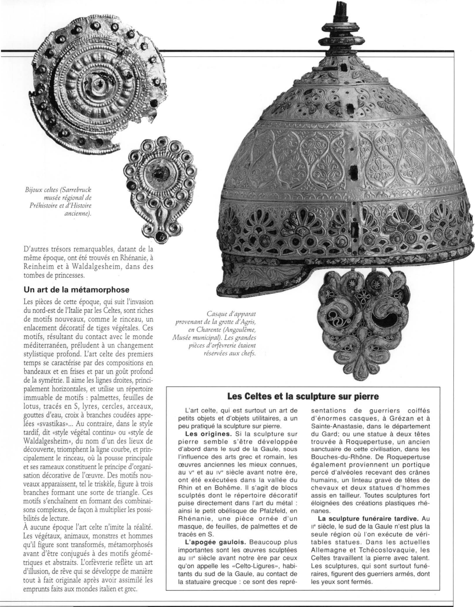 Prévisualisation du document L'ORFÈVRERIE DES CELTES