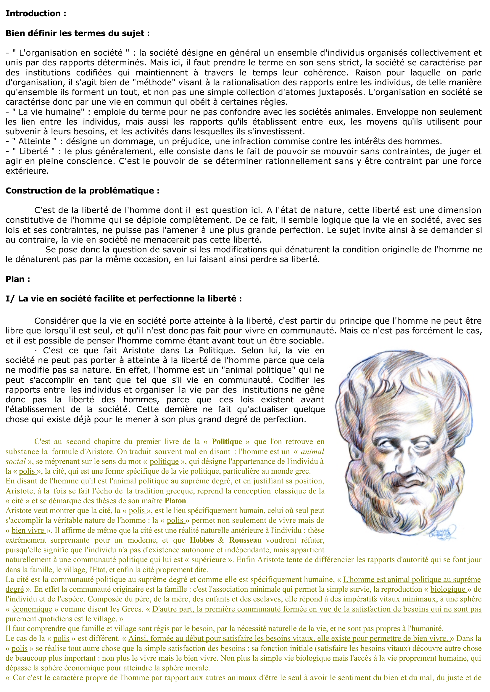 Prévisualisation du document l'organisation en société de la vie humaine n'est-elle pas une atteinte a la liberté 	?