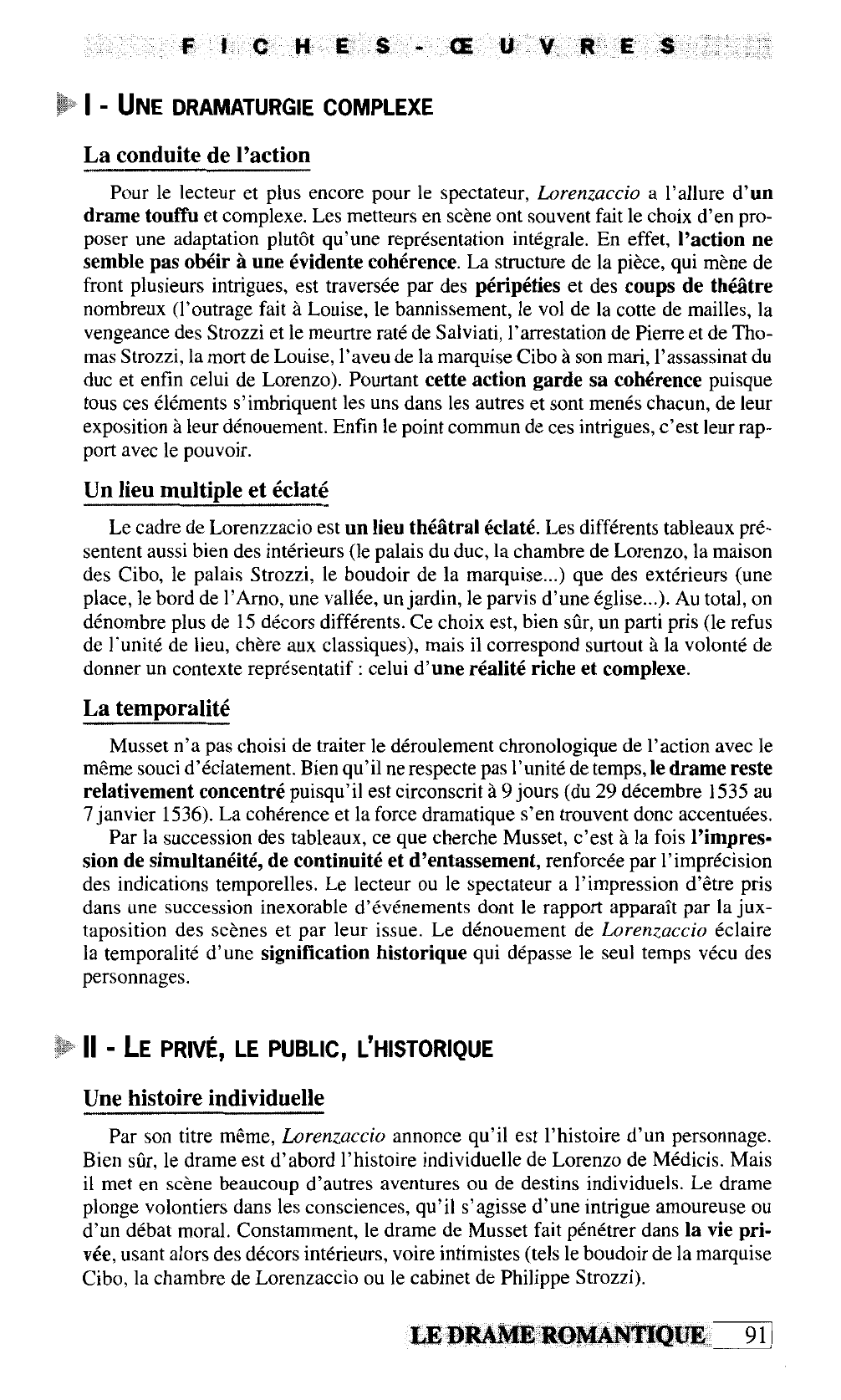 Prévisualisation du document Lorrenzaccio (ALFRED DE MUSSET - 1834) - fiche de lecture