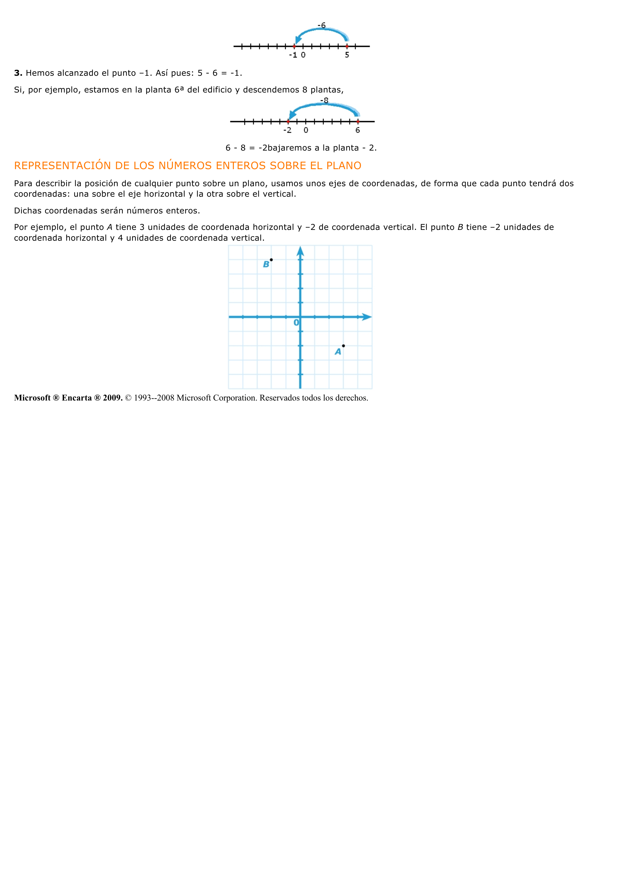 Prévisualisation du document Los números enteros - (espagnol - collège).