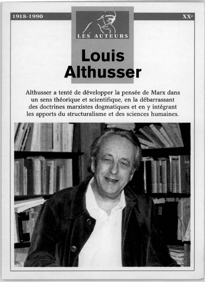 Prévisualisation du document Louis ALTHUSSER