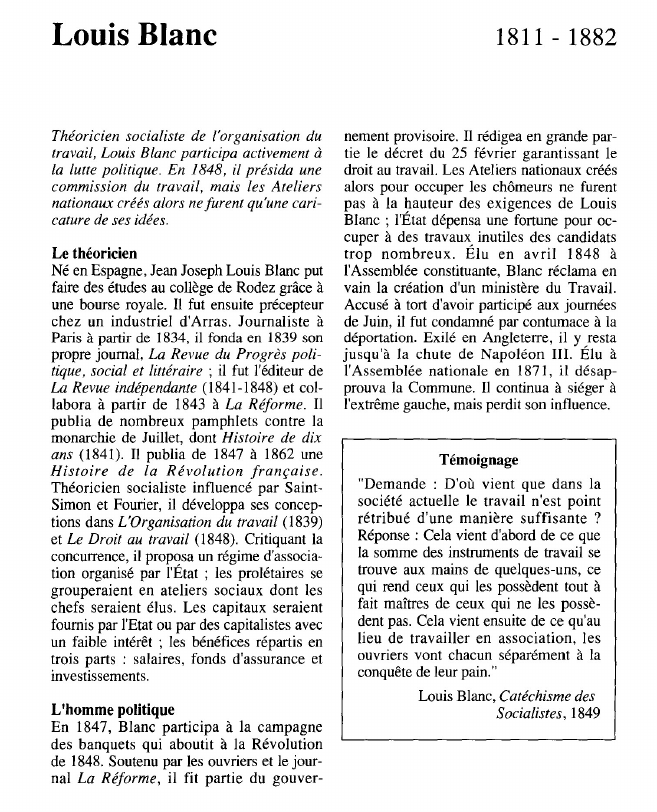 Prévisualisation du document Louis Blanc.