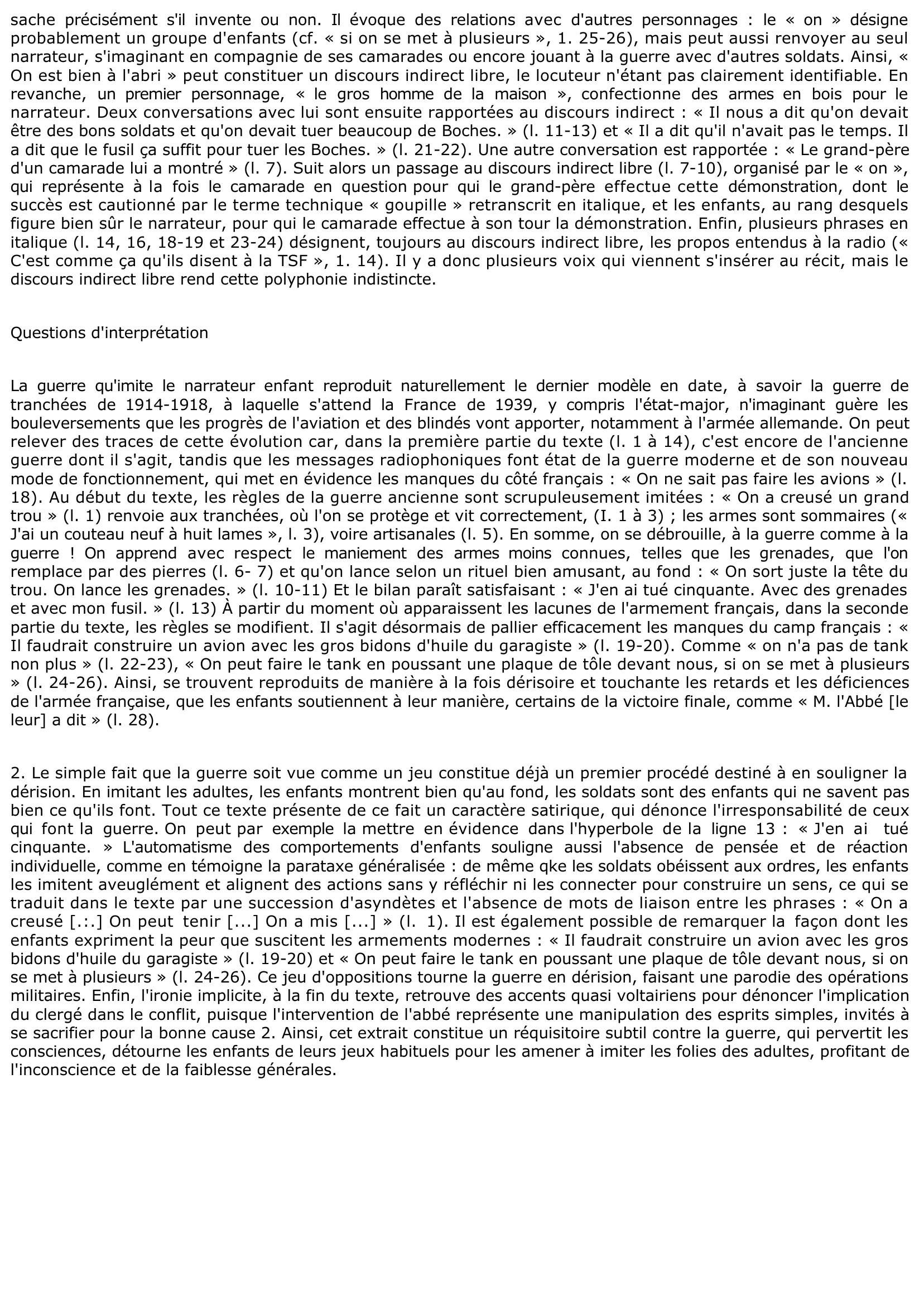 Prévisualisation du document Louis CALAFERTE: C'est la guerre, L'arpenteur, Gallimard, p. 40-41