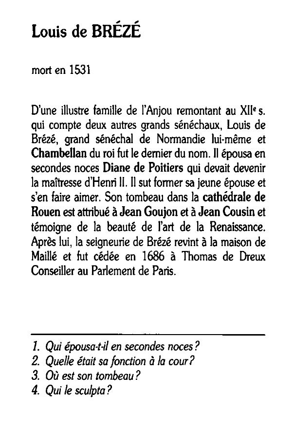 Prévisualisation du document Louis de BRÉZÉ
