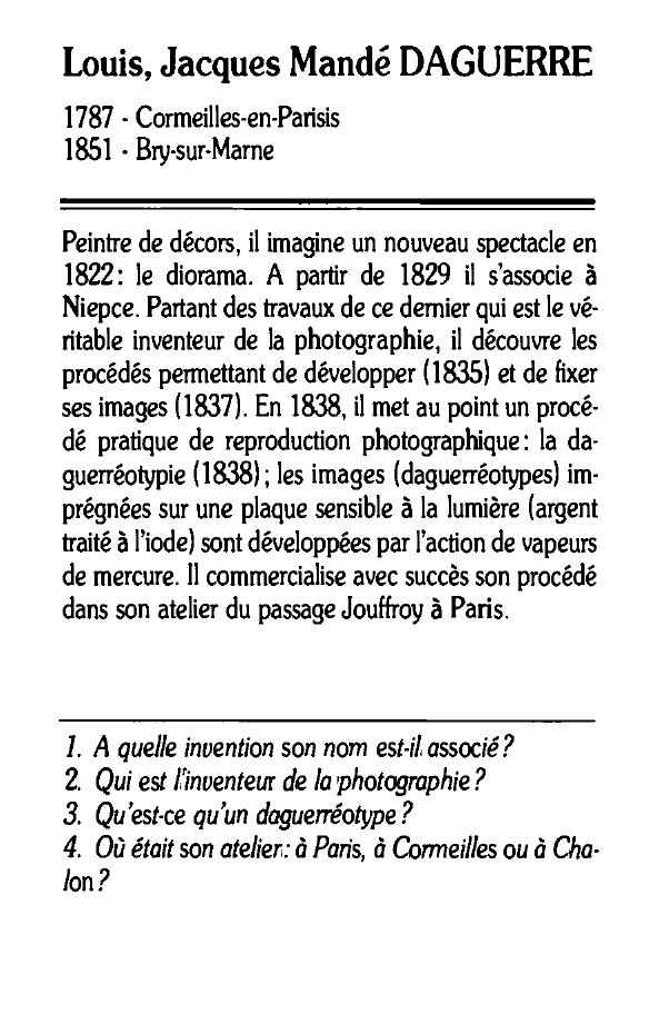 Prévisualisation du document Louis, Jacques Mandé DAGUERRE