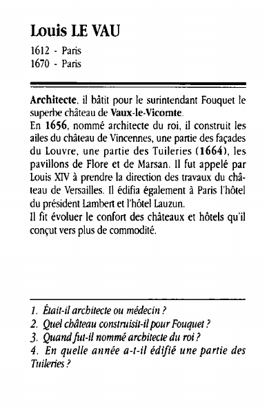 Prévisualisation du document Louis LE VAU