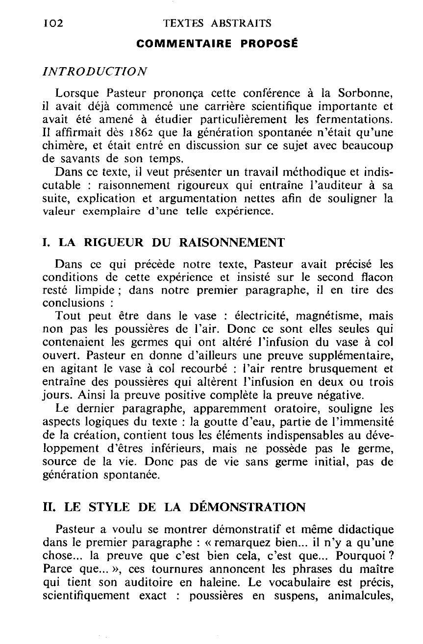 Prévisualisation du document Louis PASTEUR,  Conférence aux soirées scientifiques de la Sorbonne (1864), « Contre la théorie de la génération spontanée ».