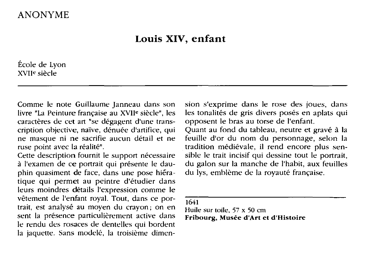 Prévisualisation du document Louis XIV, enfant