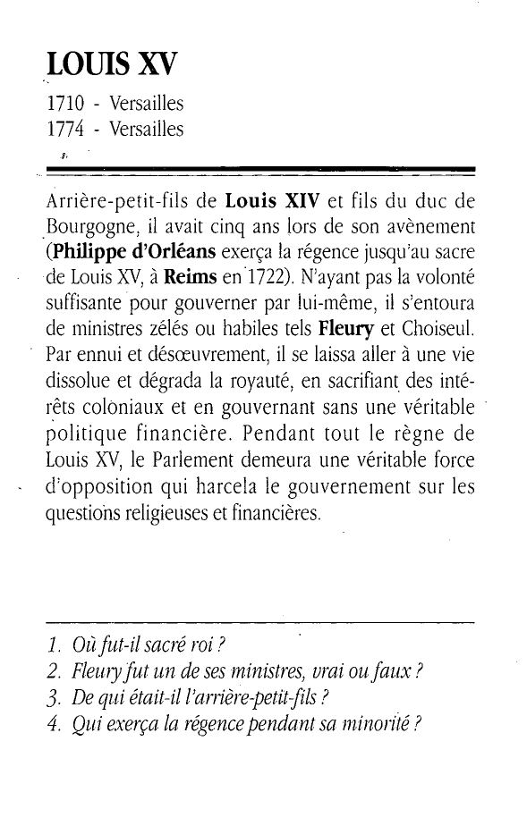 Prévisualisation du document Louis XV