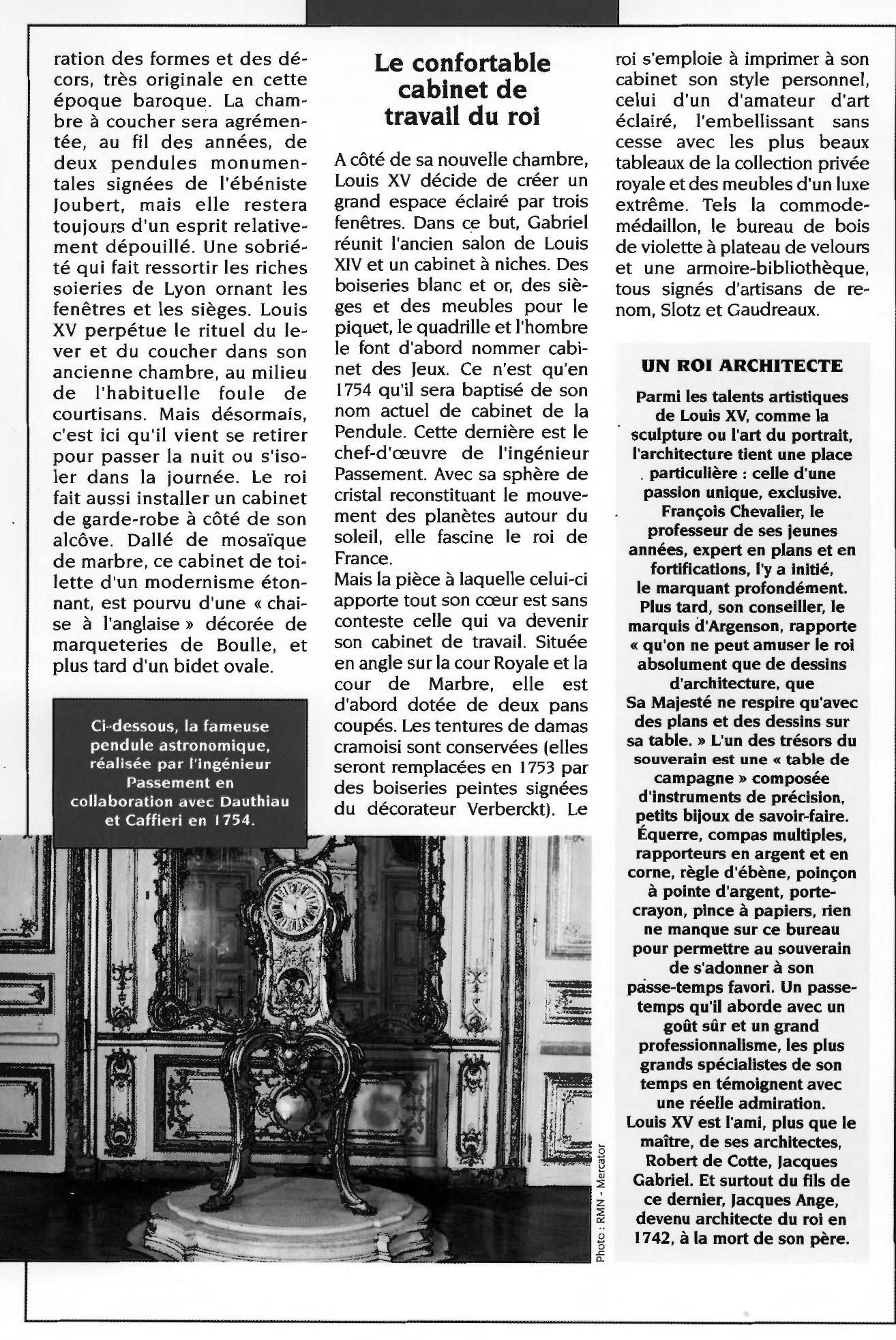 Prévisualisation du document Louis XV confie à Jacques Ange Gabriel les nouveaux aménagements des appartements privés de Versailles