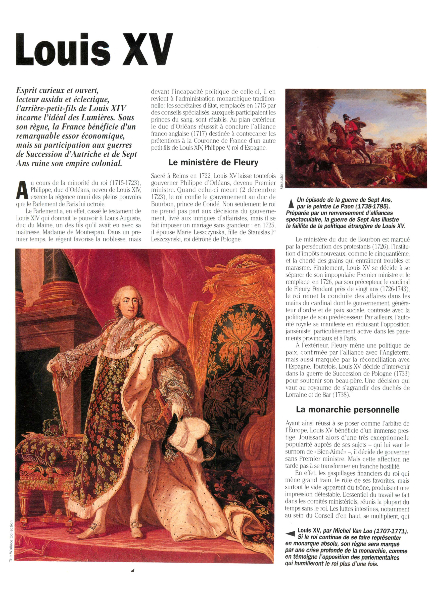 Prévisualisation du document Louis XV le Bien-Aimé