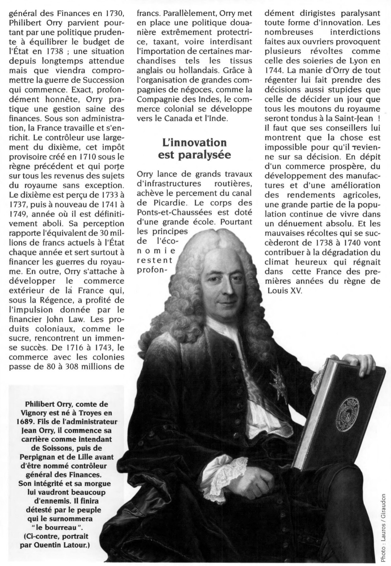 Prévisualisation du document Louis XV, un règgne prospère