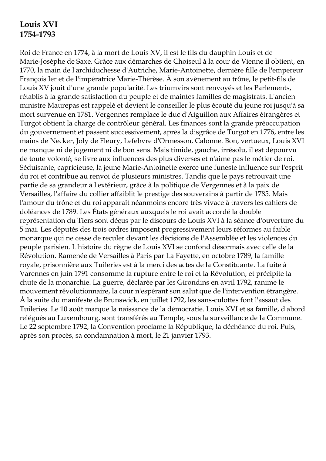 Prévisualisation du document Louis XVI (1754-1793)
