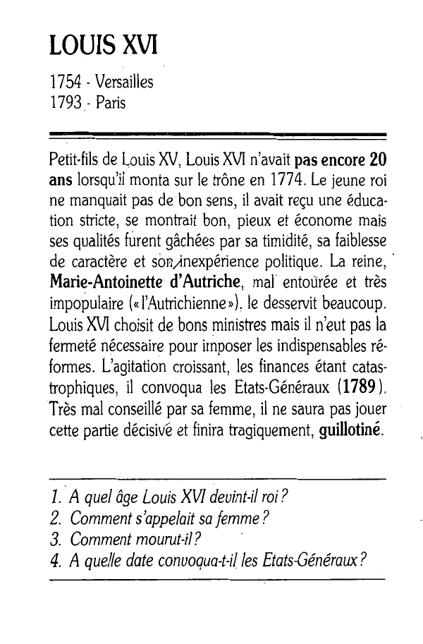 Prévisualisation du document Louis XVI