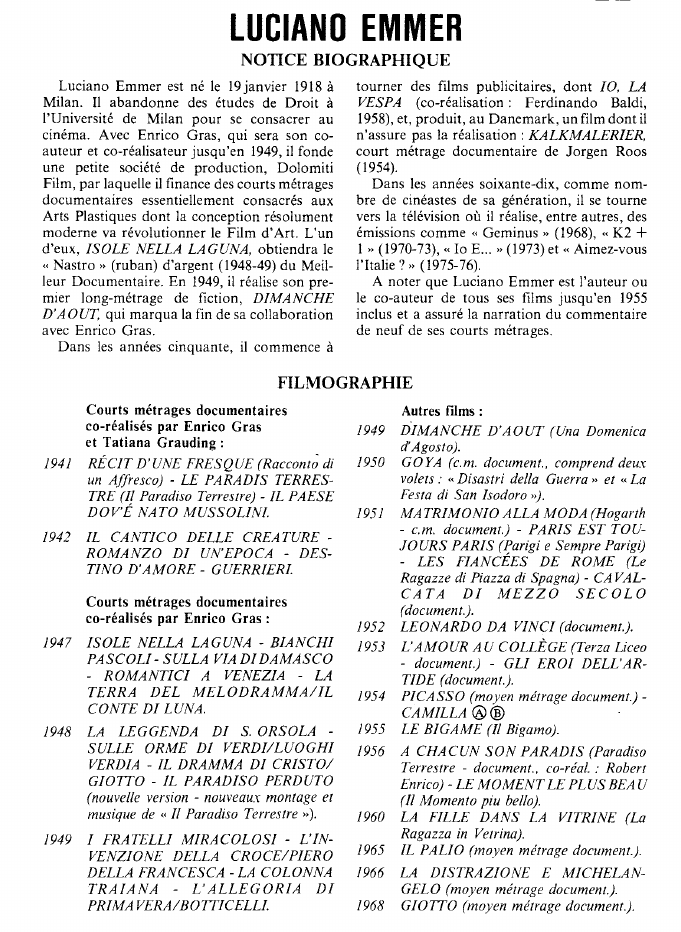 Prévisualisation du document LUCIANO EMMER