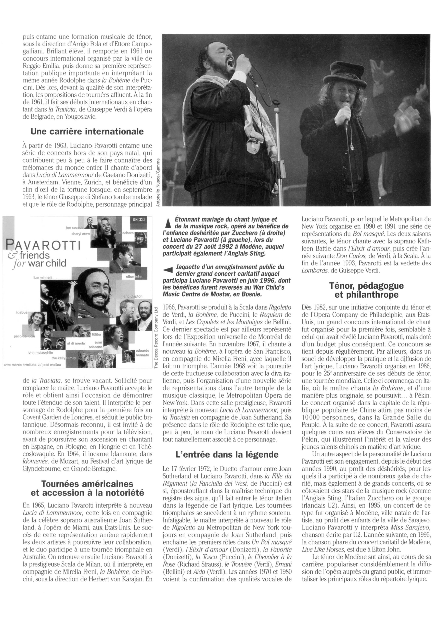 Prévisualisation du document Luciano Pavarotti