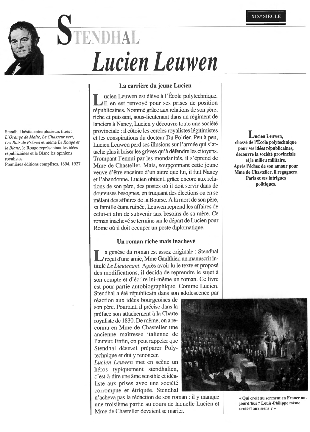 Prévisualisation du document Lucien Leuwen