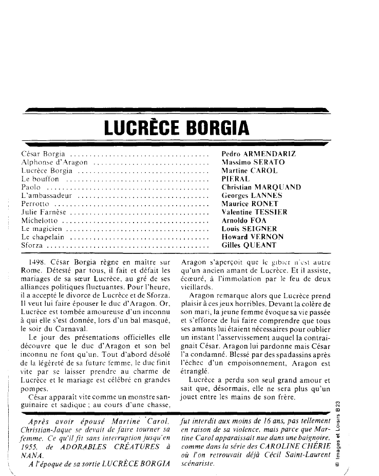 Prévisualisation du document LUCRÈCE BORGIA