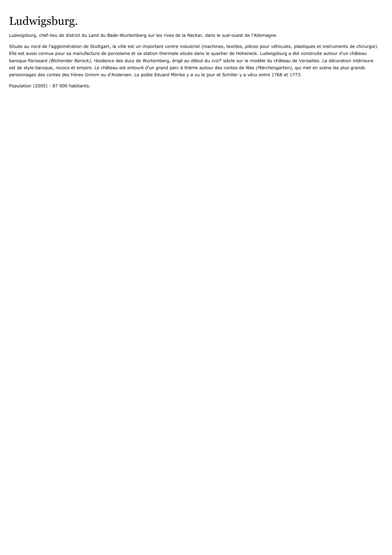 Prévisualisation du document Ludwigsburg.