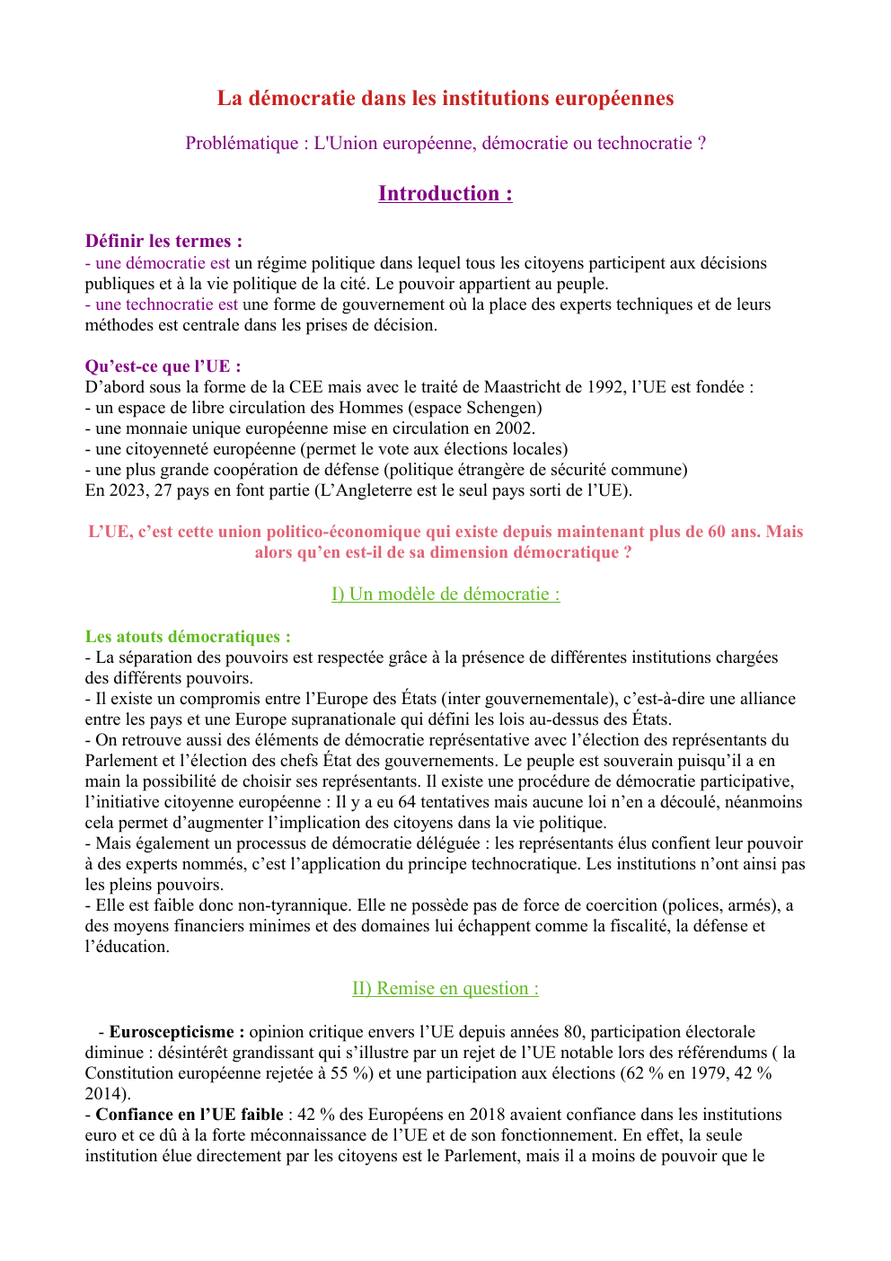 Prévisualisation du document L'Union européenne, démocratie ou technocratie ?