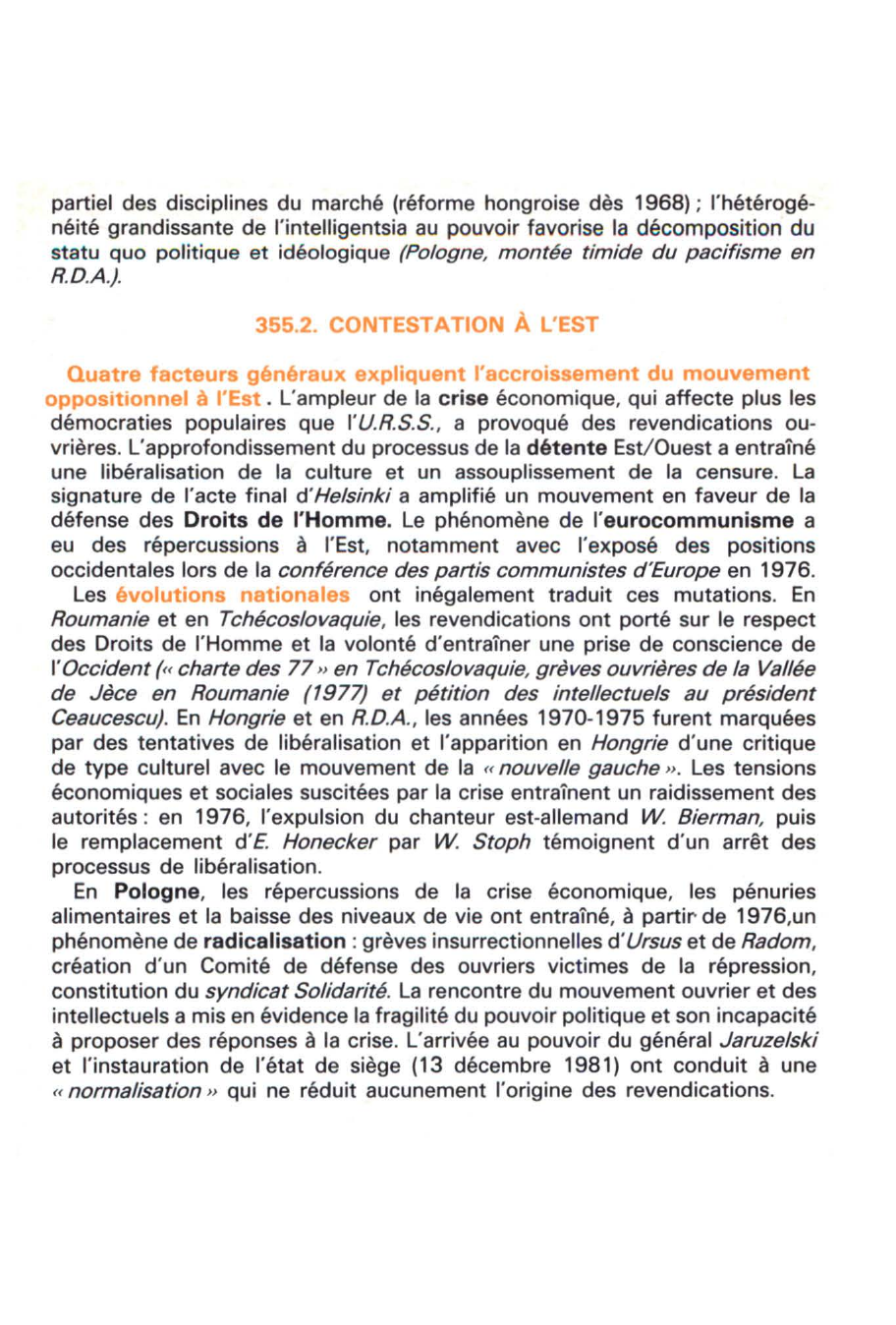 Prévisualisation du document L'U.R.S.S. ET LE CAMP SOCIALISTE (1970-1983) - Histoire