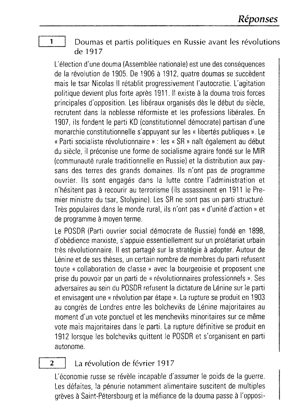 Prévisualisation du document L'URSS - Russie (préparation concours catégories B et C)