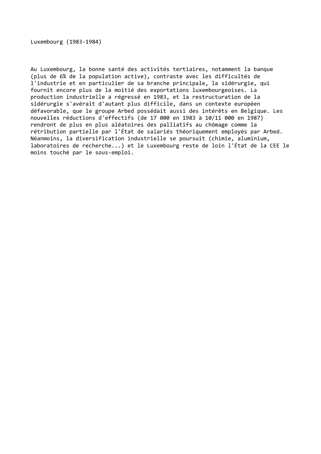 Prévisualisation du document Luxembourg (1983-1984)