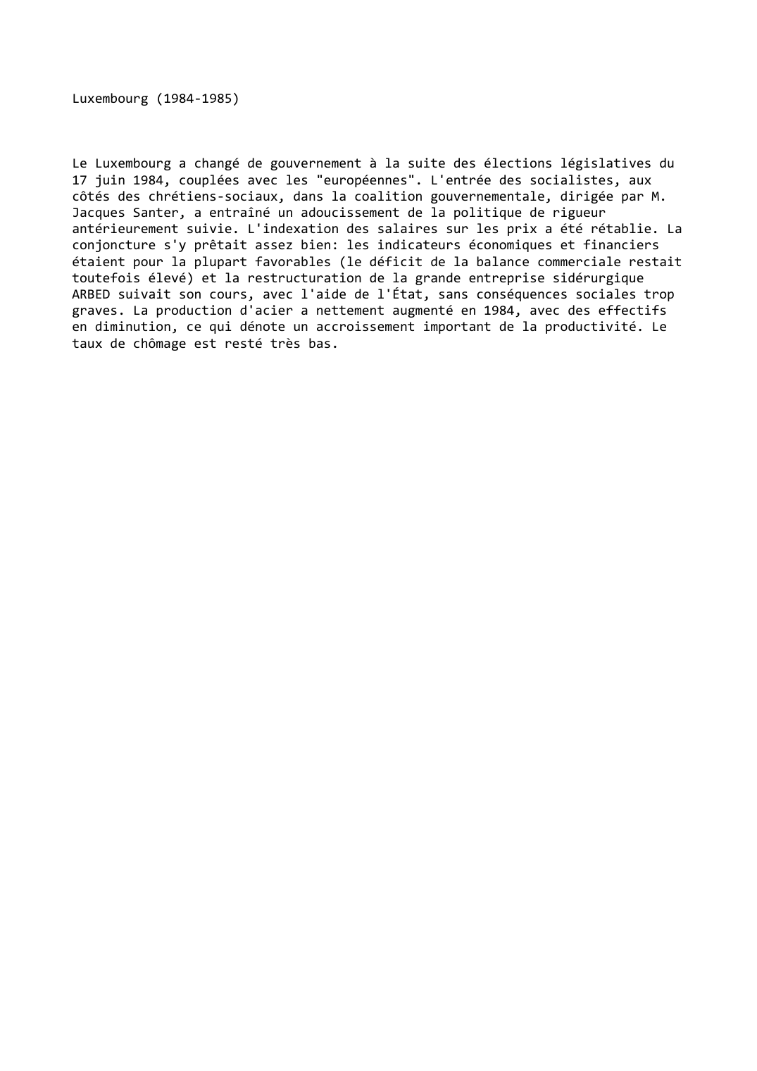 Prévisualisation du document Luxembourg (1984-1985)