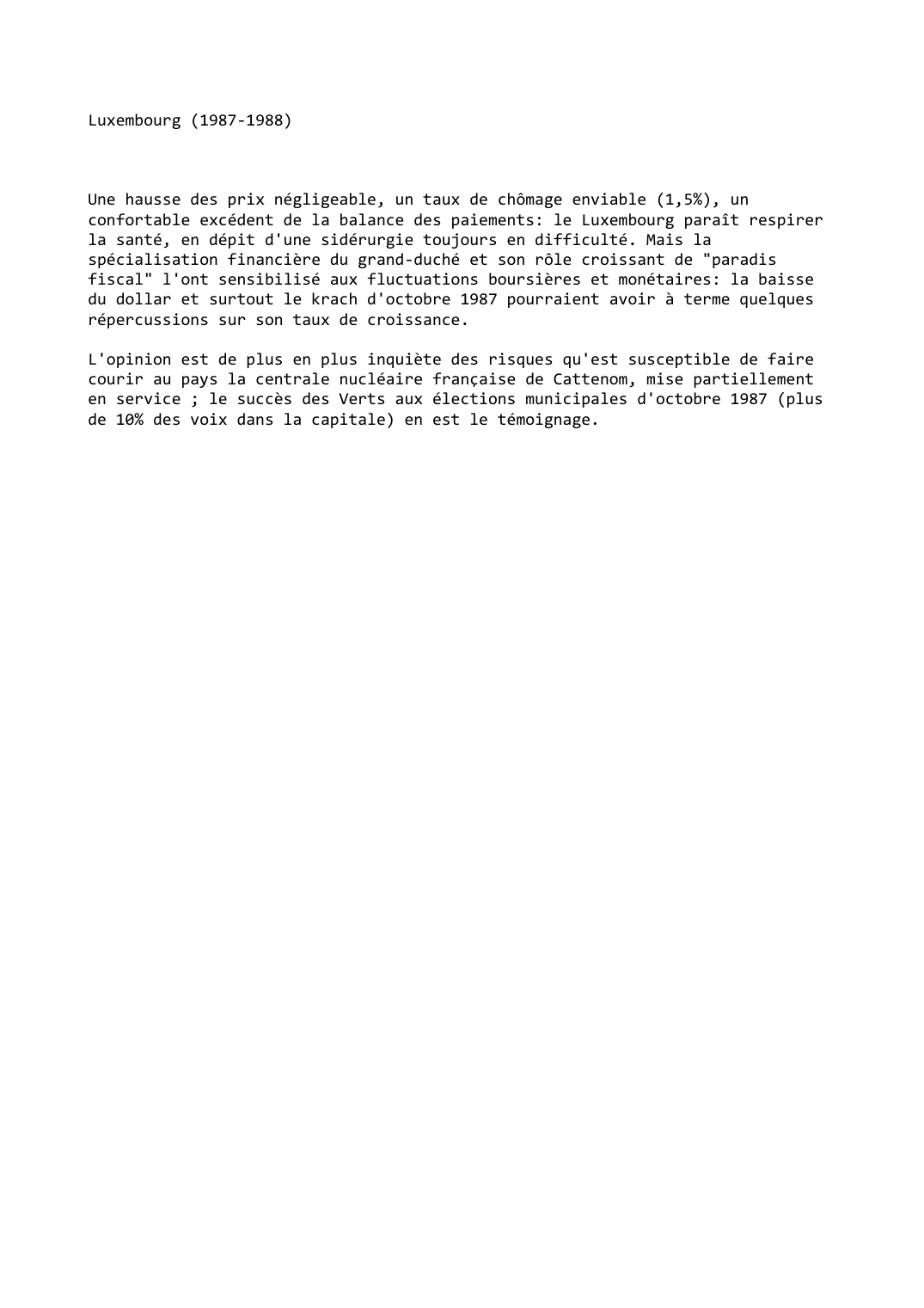 Prévisualisation du document Luxembourg (1987-1988)