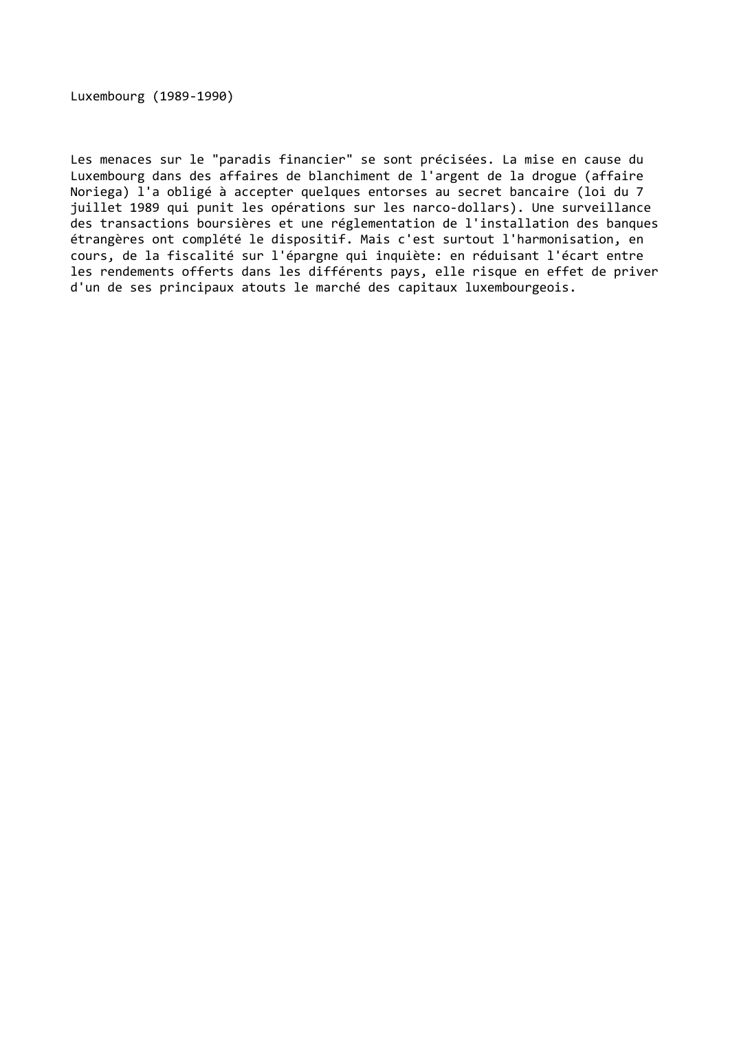 Prévisualisation du document Luxembourg (1989-1990)