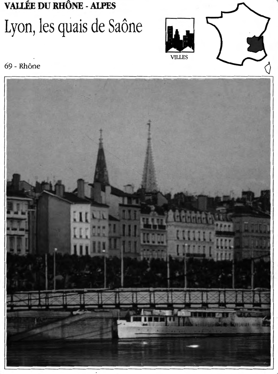 Prévisualisation du document Lyon, les quais de Saône - Rhône