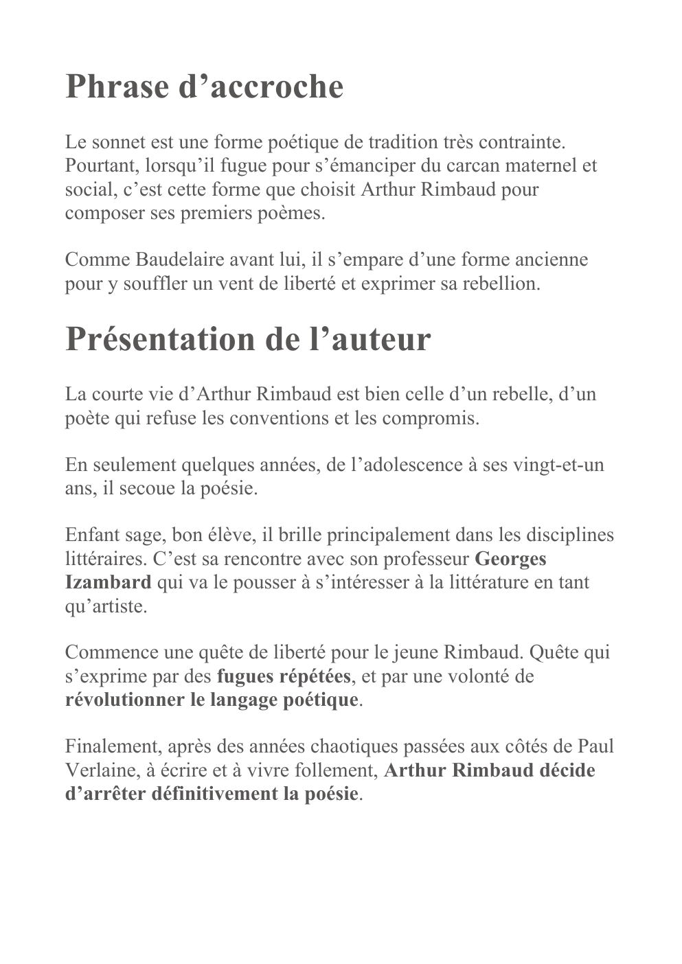 Prévisualisation du document Ma Bohême, analyse linéaire