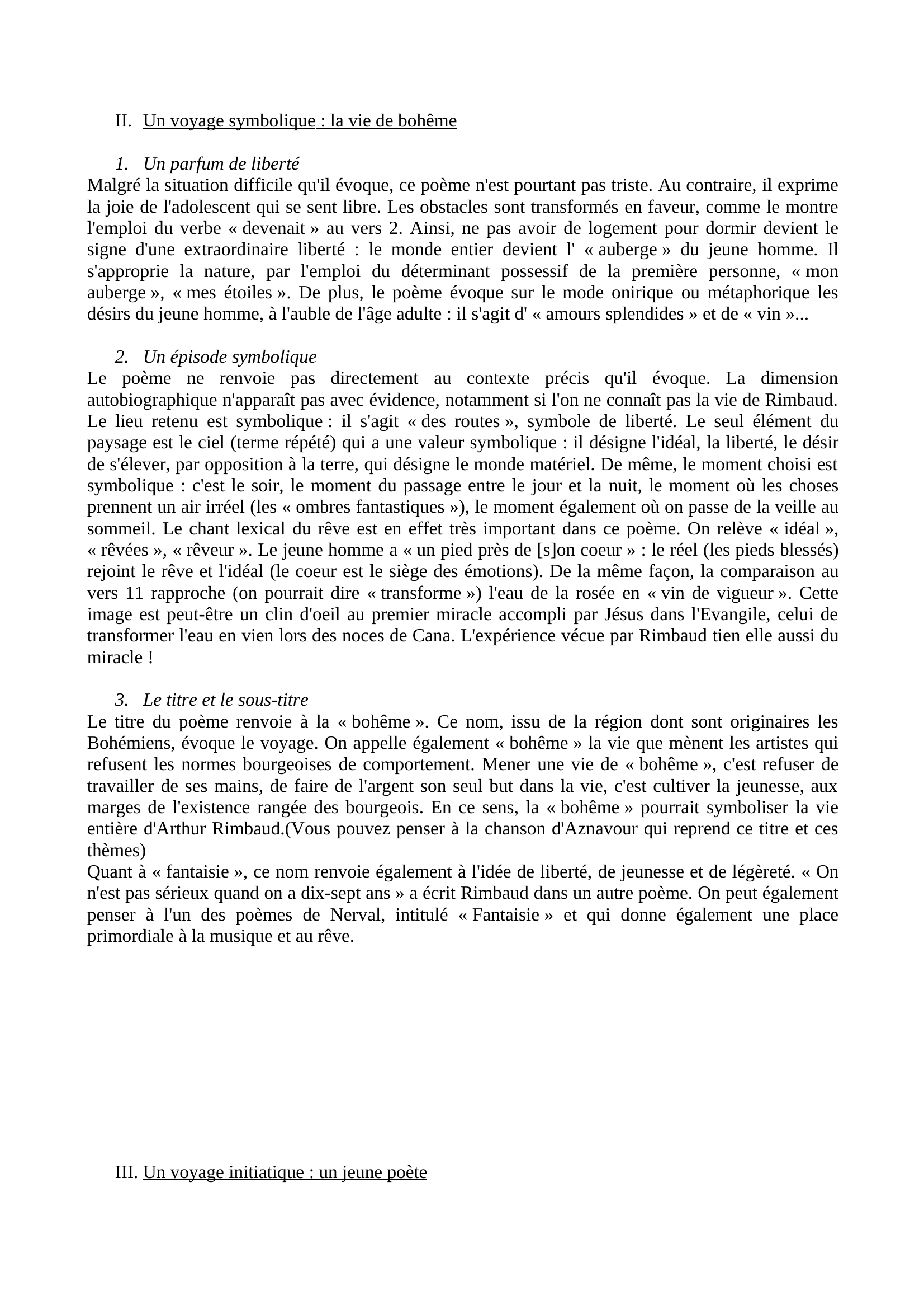 Prévisualisation du document Ma bohême de Rimbaud