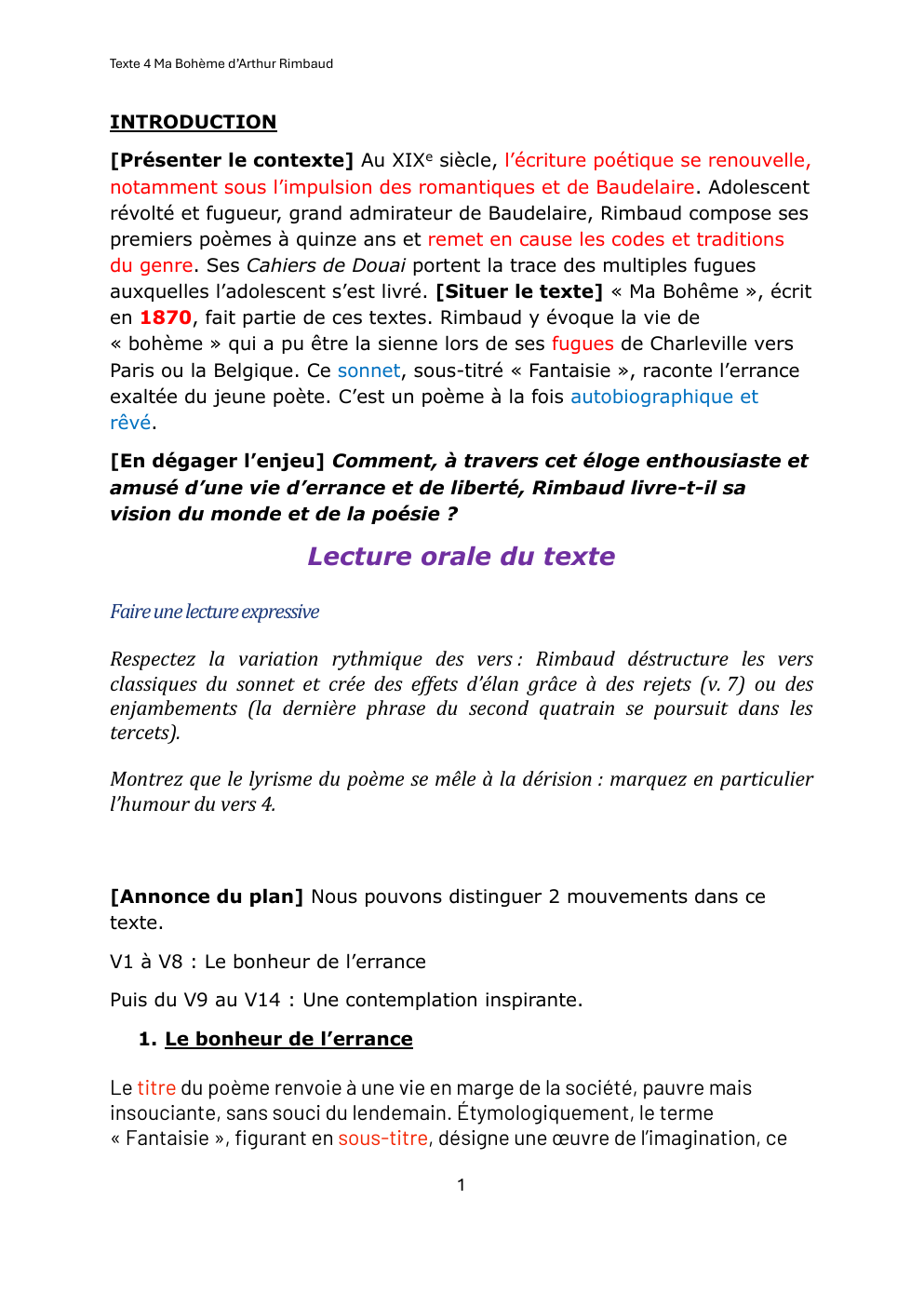 Prévisualisation du document Ma bohème Rimbaud