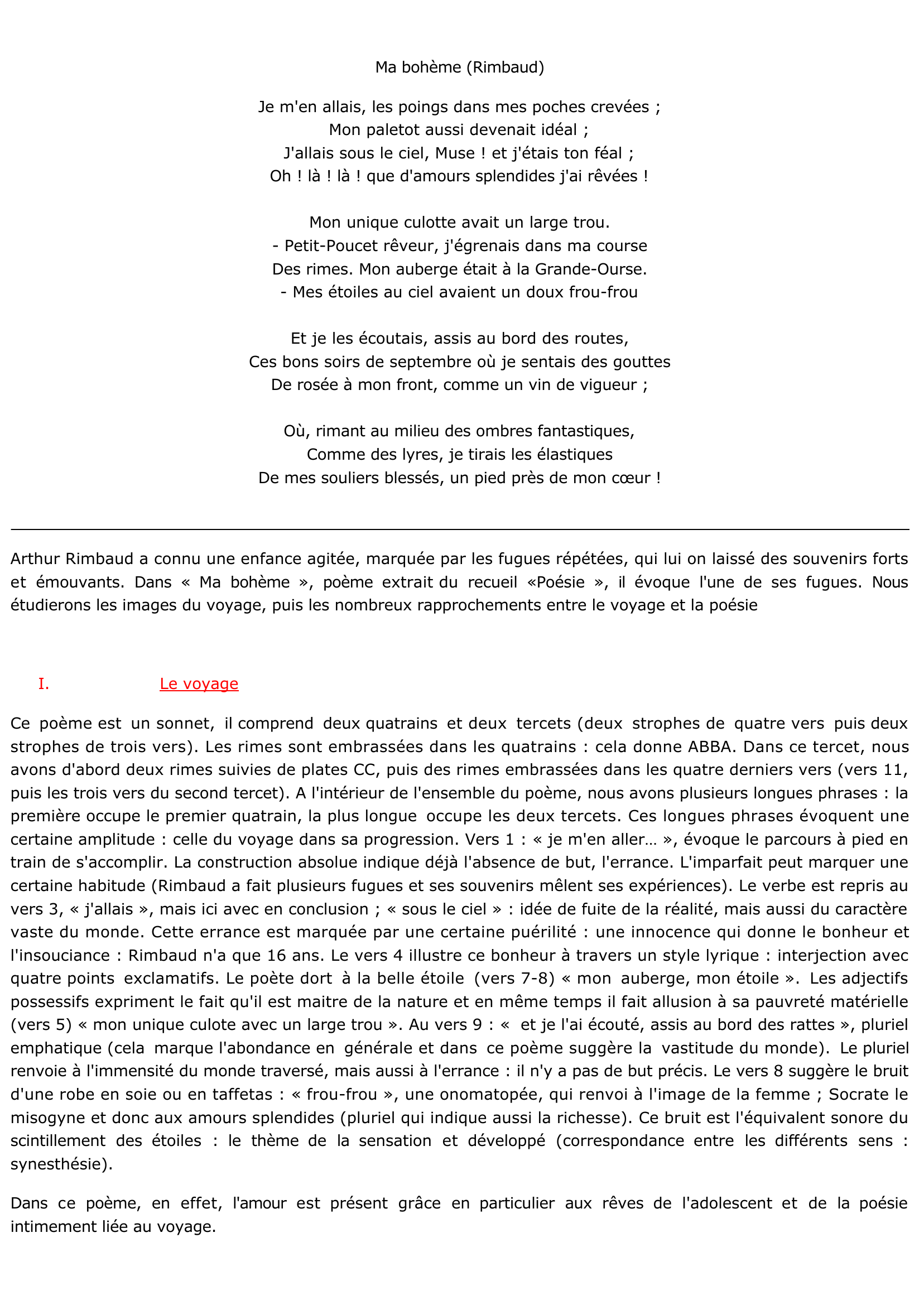 Prévisualisation du document Ma bohème (Rimbaud)