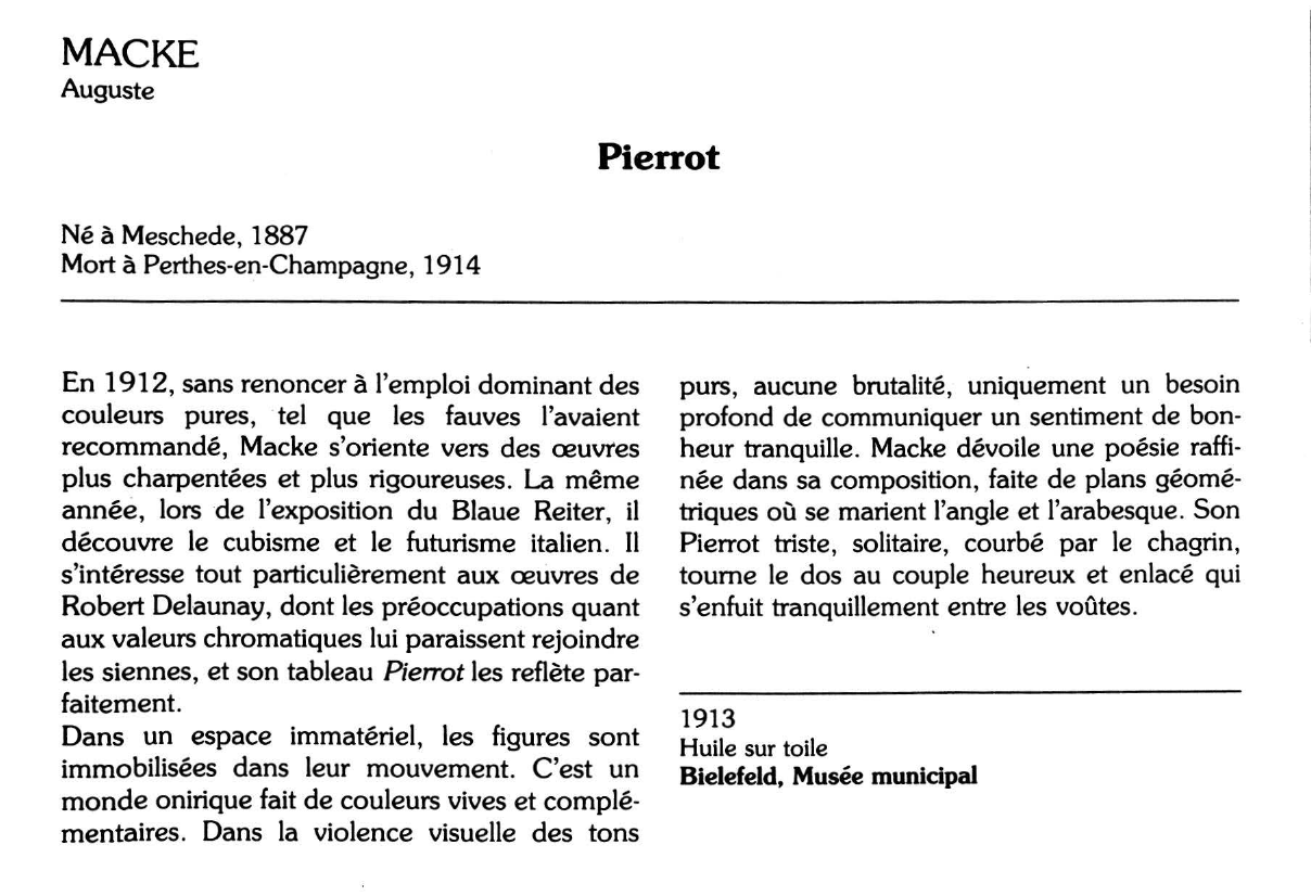 Prévisualisation du document MACKE Auguste : Pierrot